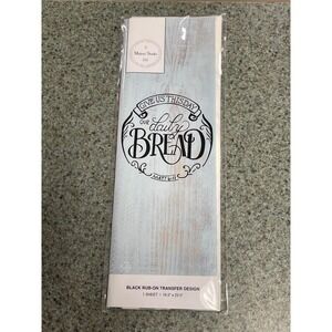 Makers Studio Daily Bread Rub-On Transfer Design,‎ Home Decor, DIY Craft